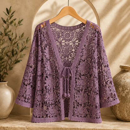 Elora Crochet Cardigan