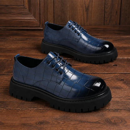 Embossed Derby Shoes
