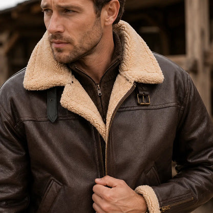 Furvello Men's Jacket | Faux Fur-Lined & Wind-Resistant