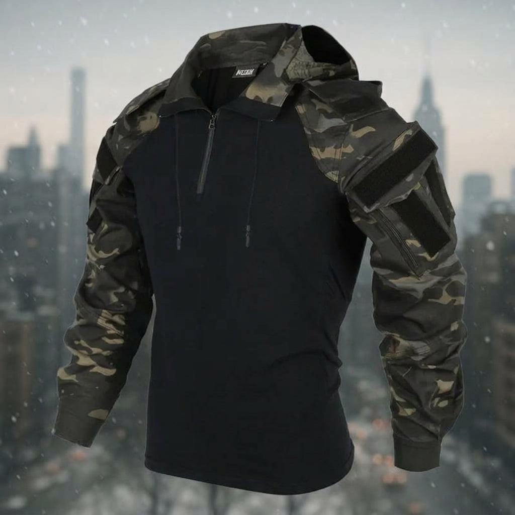 Ridgeline Tactical Hooded Half-Zip Shirt