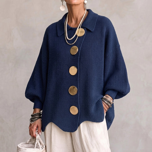 Isadora | Oversized Collared Cardigan for Women