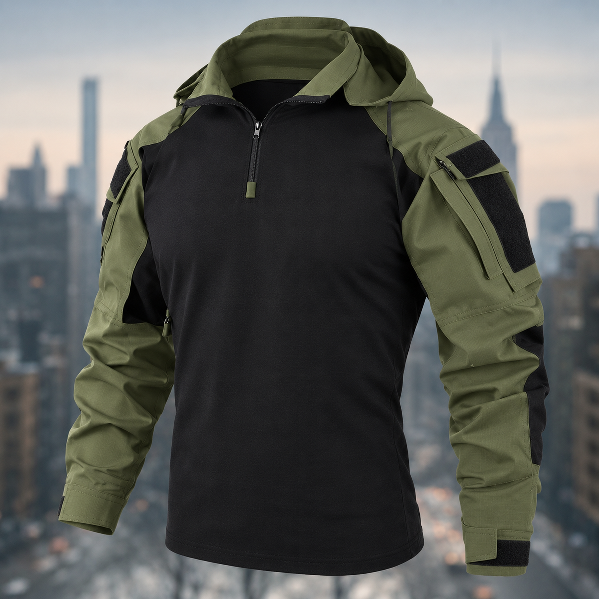 Ridgeline Tactical Hooded Half-Zip Shirt