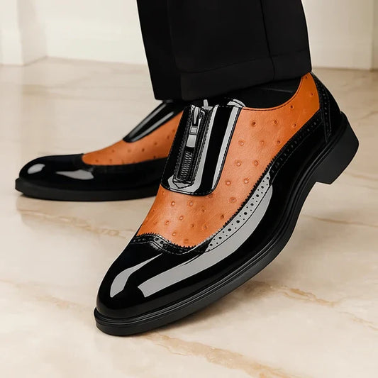 Oxford Ostrich Leather Shoes