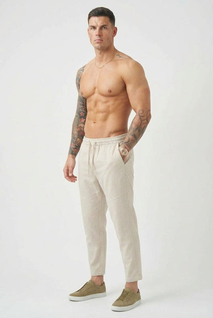 Kyoto Linen Cropped Pants