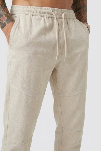 Kyoto Linen Cropped Pants
